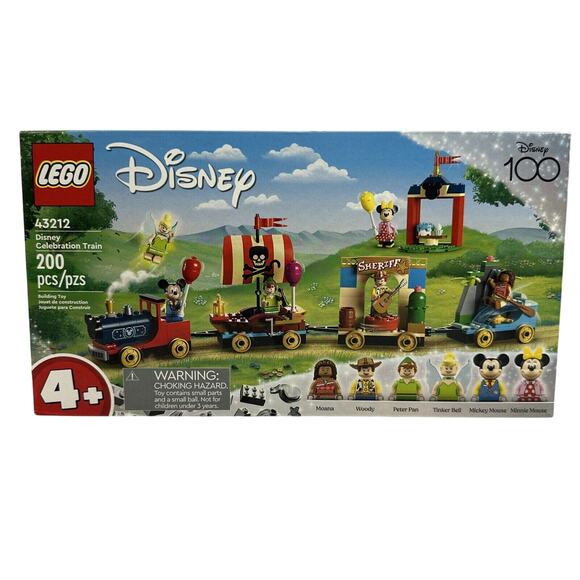 LEGO Disney 100 Celebration Train 43212 Building Toy Set 200 Pieces New - Picture 1 of 8